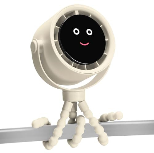 Clip Fan for Stroller - Small Cooling Baby Fan Stroller Accessories | 360 Rotatable Cool Gadgets, Battery Operated Air Cooler for Summer Crib Car Seat Bike Treadmill