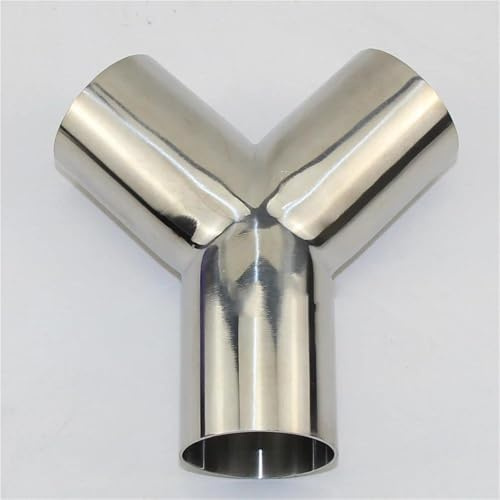 Embout d'échappement Raccords Tuyaux En T Acier Inoxydable 304 Type Y Pour Sanitaires 25/32/38/45/51/63/76Mm Terminal d'échappement(25mm)