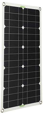 ERYUE Kit de Panneau Solaire en Silicium Monocristallin 100 W pour Voiture, Bateau, Camping Marin, Chargeur Solaire Flexible Portable pour Activités de Plein Air