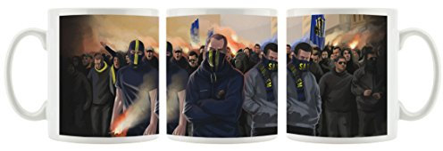 Ultras Saarbrücken als Bedruckte Kaffeetasse/Teetasse aus Keramik, 300ml, weiß