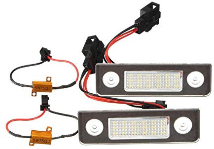GOFORJUMP Kfz-Kennzeichenleuchte 18LED LED-Kennzeichenleuchte für S/Koda O/ctavia 1Z Roomster 5J Octavia II vor dem Facelift Facelifted