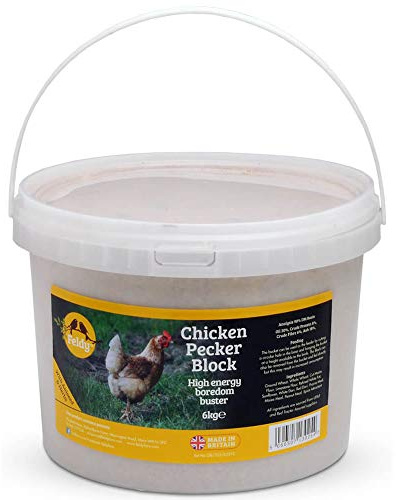 Feldy 6kg TUB Chicken Pecker Block - High Energy Boredom Buster