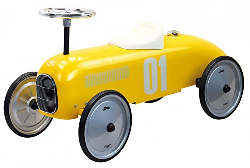 Vilac, Porteur Voiture Vintage Couleur Jaune