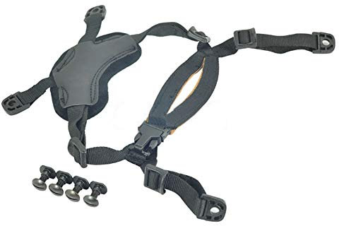 DONGKER Helm Kinnriemen, Taktische X Nape Verstellbarer Aufhängungssystem Helm Zubehör mit Bolzen und Schrauben für Tactical Fast/Mich/IBH Kevlar Bump Helme