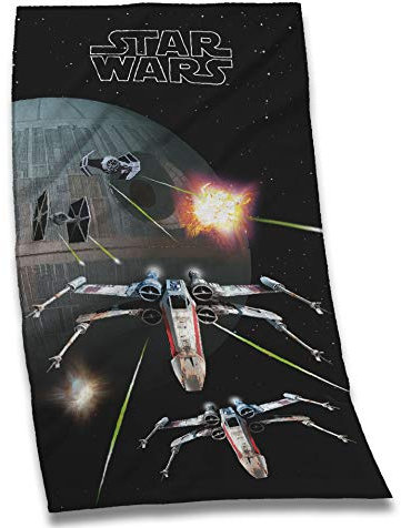Tex Idea Star Wars Todesstern Yoka Luke Lea Badetuch Sauna Handtuch 75 x 150 cm NEU Wow - All-In-One-Outlet-24 -
