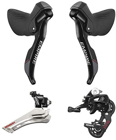 Rennrad-Schalthebel 2 × 11 Gänge, 2020 Neu, Universal Vollaluminiumlegierung, Fahrrad Brems-Umwerfer + Schaltwerk für Shimano Sram