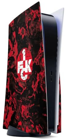 DeinDesign Skin kompatibel mit Sony Playstation 5 Disc Edition Folie Sticker Logo 1. FC Kaiserslautern 1. FCK
