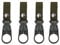 SUSU BLOCK 4PCS Bottle Clip Hanging Portable Water Bottle Ring Holder Keychain Mineral Water Bottle Clip For Backpack Belt Nylon Webbing Strap For Outdoor Tactical Camping Hiking (Green)