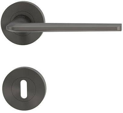 GRIFFWERK Türdrücker / Türbeschlag - REMOTE - Kaschmirgrau - BB-Rosettengarnitur