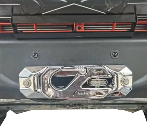 SXMA Winch Hook Fairlead Steel Hawse Fairlead Rope Guide Load 8T for All Off-Road Vehicles W Rangler to Yota LAN d Crui Ser Land Rover De Fender F ord Easy to Install Sliver Red Optional