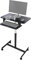 ZIMGOD Standing Desk with Keyboard Tray, Keyboard/Mouse/Laptop Metal Stand, Rolling Racing Keyboard Shelf - Easily Adjustable, Fitting Included (Color : Black)