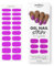 MOYOU LONDON Halbgehärtete UV Gel Strips - 20 Stück - Gel-Nagelfolien UV Härtend für Maniküre in Salonqualität - Disco Pink