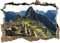 Wandaufkleber Machu Picchu Peru Natur Berge 3D Wandaufkleber Poster Aufkleber Wandbild Zimmer Z240 45x68cm