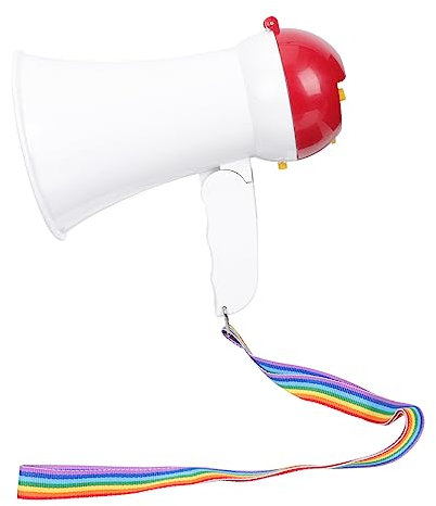Toddmomy Tragbares Megaphon Tragbarer Megaphon-Lautsprecher Megaphon Lautsprecher Spielzeug Megaphon Megafon Drahtloser Sprachverstärker Lufthörner Horn Kind Abs Drucklufthorn Multifunktion