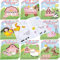 24 Mini Libri da Colorare Assortiti Libro di Attività per Bambini Album da Disegno Artistico Fai da Te a Tema Unicorno Animali da Fattoria Pasqua Bibbia Regalo di Compleanno (Fattoria Rosa)
