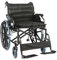 TAKOHL 56 cm breiter Sitz für Erwachsene, zusammenklappbarer Transportrollstuhl mit weichem Kissen, manueller Rollstuhl aus Kohlenstoffstahl, unterstützt 150 kg