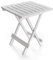 BigDean Klapptisch klein in Weiß aus Kunststoff LxBxH 45x43x50cm – wetterfester Campingtisch - Beistelltisch für In- und Outdoor geeignet - Kleiner Esstisch Gartentisch Balkontisch – Made in Europe