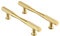 CILEYTION 10 Pack Matte Gold Cabinet Pulls, 160mm Hole Centers, Gold Drawer Pulls, Gold Kitchen Cabinet Handles