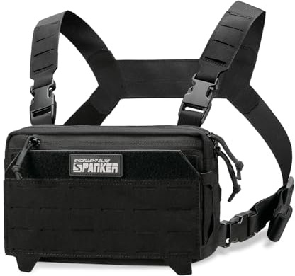 EXCELLENT ELITE SPANKER Verstellbare Chest Rig Männer Taktische Brusttasche | chest bag,laser cut chest pack,für geeignet/wandern/radfahren/angeln/jagen/alltag/paintball