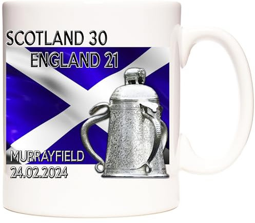 Calcutta Cup Winners 2024 Celebration Coffee Mug. Scotland Rugby Coffee Mug. Gift Mug for Fans of Scottish Rugby