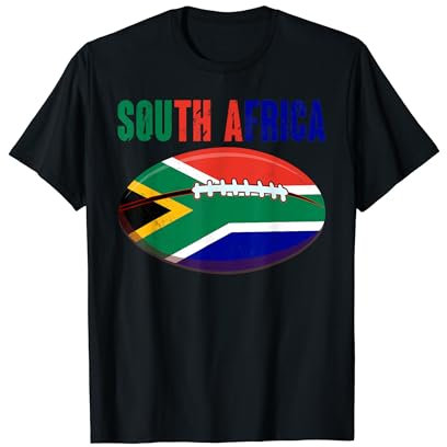 Sport Rugby South Africa Lustiges Rugby Spieler T-Shirt