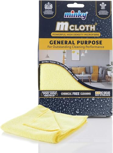 citystores® MNK M Cloth 9389 Chiffon de nettoyage en microfibre à usage général sans traces