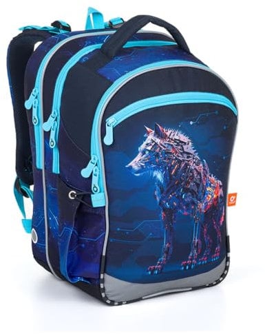 TOPGAL Schulrucksack für Jungen ab - 1. Klasse - COCO 24016 (Wolf)