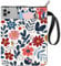 craspire Buchhülle Mit Blumenmotiv Blätter Buchschutz Pflanzenbuchumschläge Für Taschenbücher Waschbarer Buchumschlag Aus Stoff Mit Reißverschluss Und Zusätzlicher Ärmeltasche Für Buchliebhaber