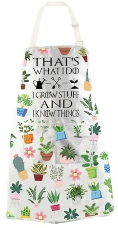 JTOUK Garden Kitchen Apron Gardening Lover Gift Garden Gift Garden Lover Gift Husband Garden Gift Father’s Day Gift