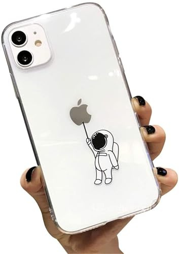 Alihtte Crystal Clear Hülle für iPhone 13 Transparent TPU, 09 | Klare, stoßfeste, dünne Silikon case, Mode Chic Muster, Kratzfest, Handyhülle Schutzhülle, Klar, Bumper Cover