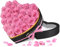 27 Ewige Rosen in Herzform Box - Infinity Rosa Rose, Konservierte Echt Blume Rose Geschenk, Valentinstag Jahrestag Geburtstag Geschenk für Sie Frauen Mama Freundin Oma Muttertagsgeschenk
