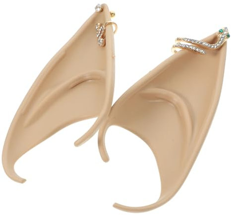 BESPORTBLE 1 Paar Elfenohr -requisiten Pixie-ohren Zubehör Feenohren Cosplay -accessoire Halloween-ohren Die Ohren Erwachsener Party-dressing-requisiten Feenschmuck Ohren Für Frauen Emulsion