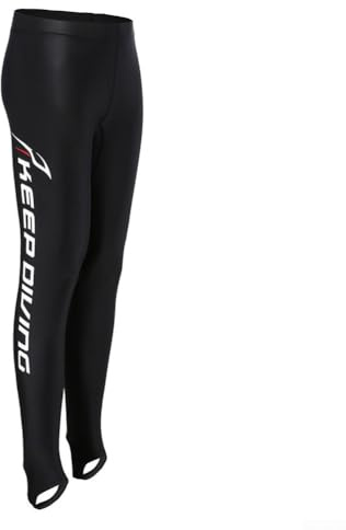 HEBEOT Pantaloni da muta in nylon per immersioni, isolamento termico, cuciture piatte, per sport acquatici, nuoto, snorkeling, paddleboard, windsurf (M)