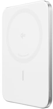 Nano Power Bank 5.000 mAh 15 W Slim magnetico ultra sottile 0,86 cm Qi2 bianco