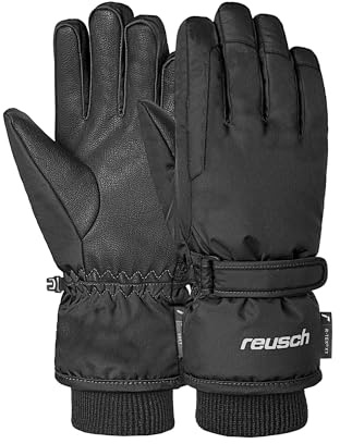 Reusch Guanti invernali bambini | caldi e impermeabili con polsini in pile | Guanti antivento e traspiranti per la vita quotidiana, la scuola e le attività all’aperto, Taglie 4-7, Chad R-TEX XT Junior