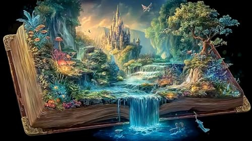 Book-World 1000 Pieces Jigsaw Puzzles for Adults Challenging Game Jigsaw Puzzle Home Decoration for Men Women Elders Seniors 75x50cm/1000pcs