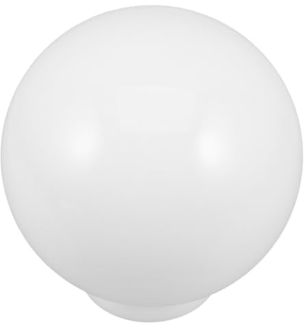 HOOWIFFY Abat-jour en Verre Blanc Rond pour Appliques Murales et Lustres, Facile à Nettoyer et Installer, Design Élégant Moderne et Forme Sphérique
