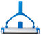 Limpiafondos de aluminio para piscinas - Fijación Clip - Cepillos de nylon - 4 ruedas - 33 cm Dpool