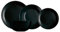 Luminarc Diwali Black Vajilla Opal 19 Platos, Negro