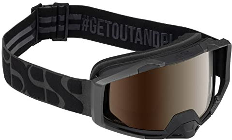 IXS Goggle Trigger+ polarisierte Brille, Einheitsgröße, Unisex, Erwachsene, Schwarz, Einheitsgröße