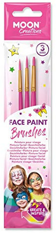 Face Paint Brushes by Moon Creations (Pink Brush Set)