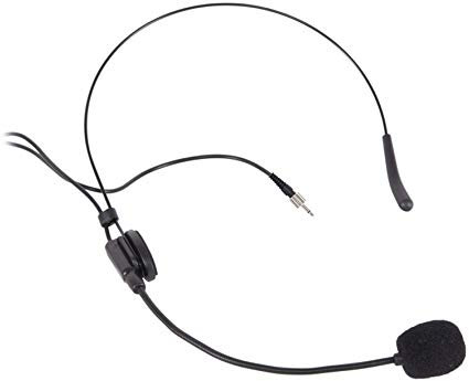 PROEL EIKON HCM25SE - Microfono ad archetto a condensatore miniaturizzato con connettore mini jack 3.5 Mono, Nero