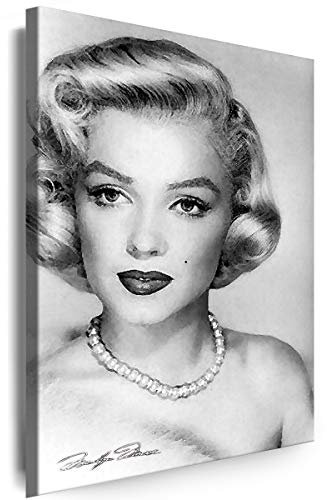 Myartstyle - Bilder Marilyn Monroe 120 x 80 cm Leinwandbilder XXL - 1 Teilige Wandbilder Hollywood Legenden Film Kunstdrucke w-S-2020-055