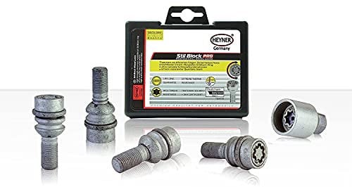 Fits Peugeot 107 Models 2007 To 2024 Heyner Germany Stil Block PRO Locking Wheel Nuts 12x1.5 866/5