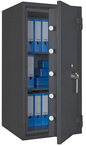 Format Wertschutzschrank Rubin Pro 40, Doppelbartschloss mit 2 Schlüsseln, Grad 3 nach EN 1143-1, H120xB60.4xT50 cm, 522 kg