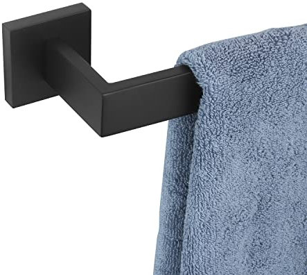 KOKOSIRI B4003BK-L16 Barre Porte-Serviettes Murale en Acier Inoxydable SUS304 Noir Mat 40,6 cm