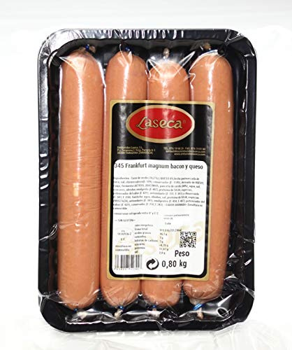 16 Salchichas Magnum Bacon y Queso, en 4 bandejas