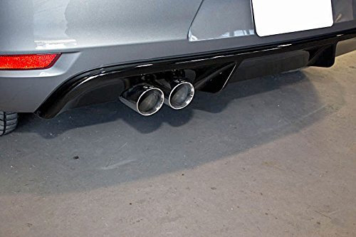 Diffusore Spoiler Paraurti Posteriore Nero Opaco Per VW Golf 6 GTD 2008-2012