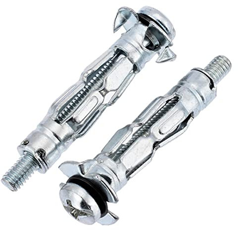 fiXte® Lot de 10 chevilles robustes M4 x 38 mm pour plaques de plâtre