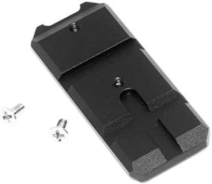 Generic Airsoft Softair Ersatzteile KF CNC Aluminum Lower Frame Rail Plate Schienen Platte passend für Tokyo Marui Hi-Capa Serie GBB Pistole Schwarz